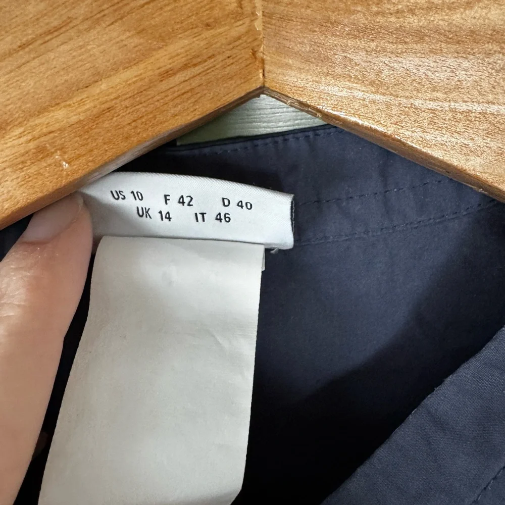 Akris Punto Navy Cotton Tunic Top / Dress, Size 10 - Picture 5 of 7